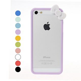 Cartoon Bow Pattern Bumper Frame for iPhone 5/5S