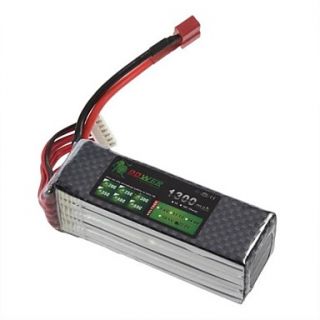 LION 22.2V 1300mAh 30C Li Po Battery For RC(T Plug)