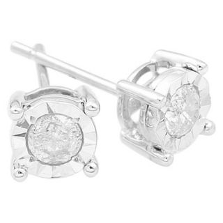 3/4 CT. T.W. Diamond Solitaire Illusion Stud Earrings in 10kt   White Gold
