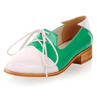 Patent Leather Womens Low Heel Comfort Oxfords Shoes(More Colors)