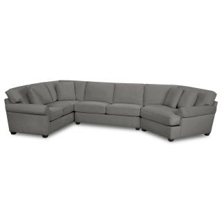Possibilities Roll Arm 3 pc. Left Arm Sofa Sectional, RAVEN