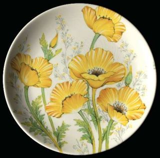 Noritake Buttercup Salad Plate, Fine China Dinnerware   Craftone,Yellow Flowers,