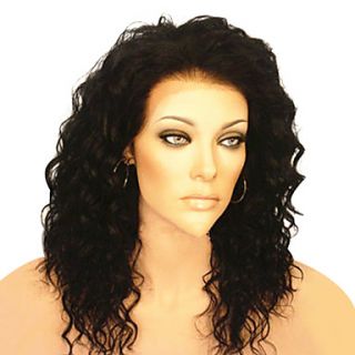 16Inch Brazilian Remy Hair Beautiful Wavy Lace Front Wig