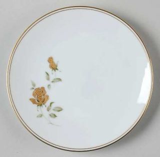 Noritake Prima Donna Bread & Butter Plate, Fine China Dinnerware   Gold/Brown Ro