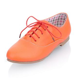 Leatherette Womens Flat Heel Comfort Oxfords Shoes (More Colors)