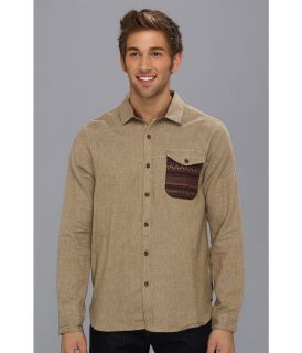 Billabong Grinder L/S Shirt Mens Long Sleeve Button Up (Tan)