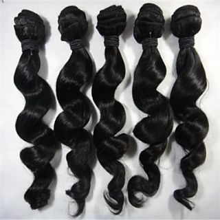 Brazilian Loose Wave Weft 100% Virgin Remy Human Hair Extensions 18Inch 3Pcs