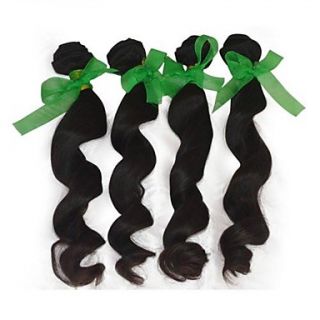 Best Brazilian Loose Wave Weft 100% Virgin Remy Human Hair Extensions Mixed Lengths 26 28 30 Inches