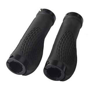 Comfortable Non Slip Rubber Bicycle Handle Bar Grips   Black (Pair)