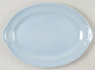Taylor, Smith & T (TS&T) Luray Pastels Blue 13 Oval Serving Platter, Fine China