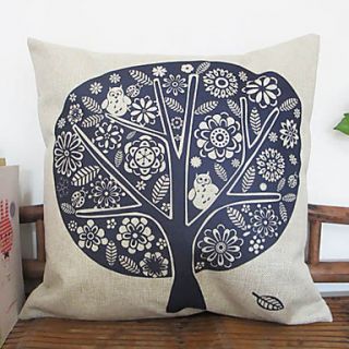 Abtract Tree Pattern Decorative Pillow Cover