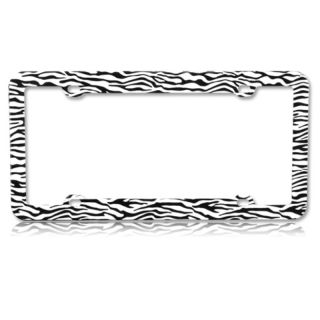 Basacc Black/ White Zebra Plastic License Plate Frame (Black/ White ZebraAll rights reserved. All trade names are registered trademarks of respective manufacturers listed.California PROPOSITION 65 WARNING: This product may contain one or more chemicals kn