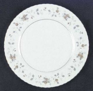 Mikasa Lucile Dinner Plate, Fine China Dinnerware   Yellow Roses, Gray Leaves, G