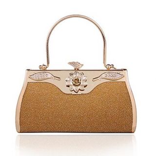 Womens Increased gold evening bag dress bag handbag(lining color on random)