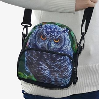 Womens Cute Owl Overall Printing Shoulder Crossbody Waist Bag