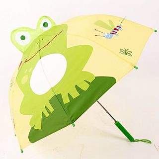 Childrens Big Eye Frog 3D Long Handled Umbrella