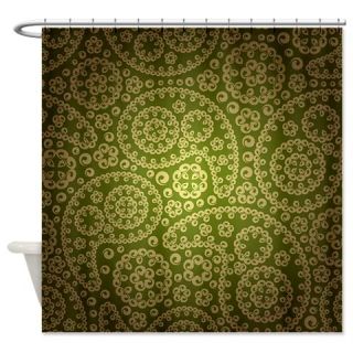  Vintage Green Paisley Floral Shower Curtain  Use code FREECART at Checkout