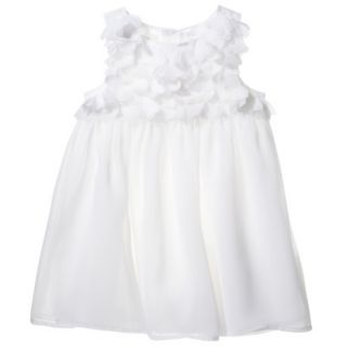 Cherokee Infant Toddler Girls Sleeveless Dress   White 2T