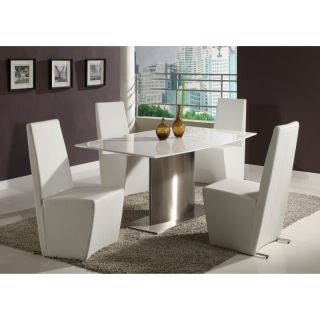 Chintaly Cynthia 5 Piece Modern Dining Table Set Multicolor   CTY1222