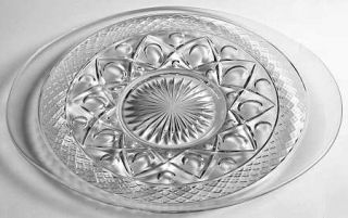 Imperial Glass Ohio Cape Cod Clear (#1602 + #160) Muffin Tray   Clear, Stem #160