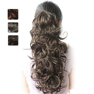 High Quality Synthetic 20 Inch Curly Ponytail Hairpiece 3 Colors Available
