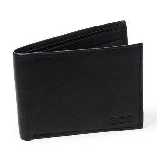 Personalized Bi Fold Lambskin Wallet, Mens