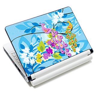 Loving Peacock Pattern Laptop Protective Skin Sticker For 10/15 Laptop 18393(15 suitable for below 15)