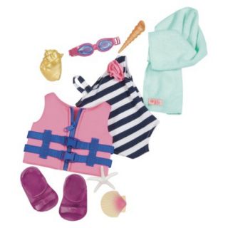 Our Generation 18 Doll Outfit Bathing Suit & Life Vest
