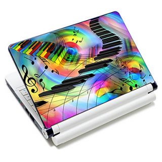 Graceful Note Pattern Laptop Notebook Cover Protective Skin Sticker For 10/15 Laptop 18339