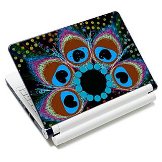 Flower Shape Feather Pattern Laptop Notebook Cover Protective Skin Sticker For 10/15 Laptop 18387