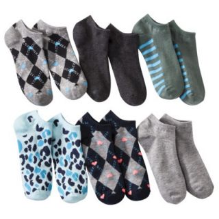 Xhilaration Juniors 6 Pack Low Cut Socks   One Size Fits Most Multicolor