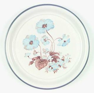 Nitto Flores Dinner Plate, Fine China Dinnerware   Overtones, Blue Flowers And T