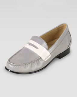 Womens Monroe Reflective Penny Moccasin   Cole Haan