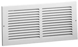 Hart Cooley 672 10x10 W Air Return Grille, 10 W x 10 H, 672 Steel Return Grille for Sidewall/Ceiling White (043310)