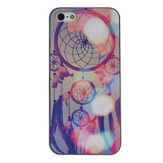 Psychedelic World Coloured Drawing Pattern Black Frame PC Hard Case for iPhone 5/5S