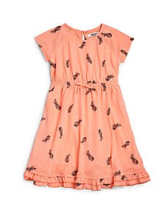 DKNY Toddlers & Little Girls Pineapple Dress   Neon Orange