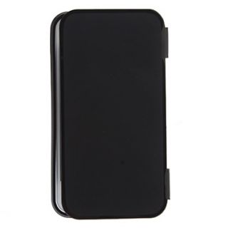 Litchi Patten Clamshell Designed Black TPU Soft Full Body Case for iPhone 4/4S