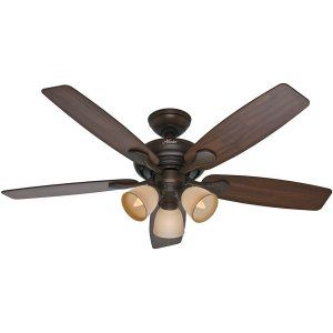 Hunter HUF 53051 Conway Large Room Ceiling Fan with light