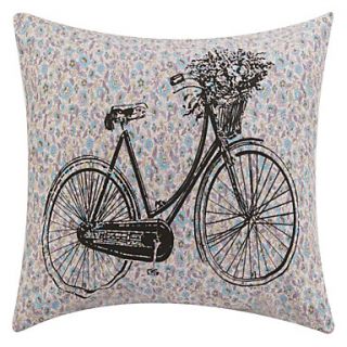 Vintage Bicycle Still Life Polyester Decorative Pillow Cover