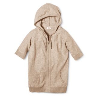 Mossimo Supply Co. Juniors Zip Hoodie Sweater   Dry Grass XS(1)