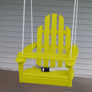 Prairie Leisure Kiddie Adirondack Chair Swing Black   64 BLACK