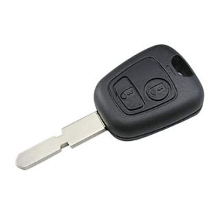 2 Button Remote Key Casing for Peugeot
