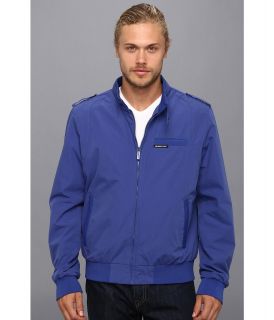 Members Only Iconic Racer Jacket Mens Coat (Blue)