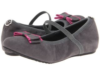MICHAEL Michael Kors Kids Valley Bow Strap Girls Shoes (Gray)