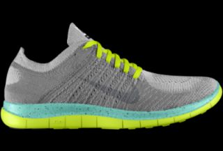 Nike Free 4.0 Flyknit iD Custom (Wide) Womens Running Shoes   Yellow