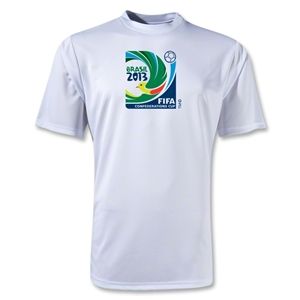 FIFA Confederations Cup 2013 Moisture Wicking Emblem T Shirt (White)