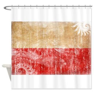 CafePress Poland Flag Shower Curtain Free Shipping! Use code FREECART at Checkout!