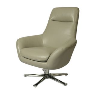 Pastel Furniture Ellejoyce Leather Chair EJ 171 CH 84 Color: Light Gray