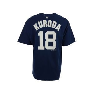 New York Yankees Hiroki Kuroda Majestic MLB Official Player T Shirt