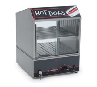 Nemco Hot Dog Steamer w/ Bun Warmer, 120/1 V